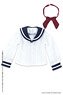 PNXS Sailor Ribbon Blouse II (Navy x Bordeaux) (Fashion Doll)