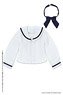 PNXS Sailor Ribbon Blouse II (White x Navy) (Fashion Doll)