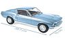フォード マスタング ファストバック GT 1968 メタリックライトブルー (ミニカー)