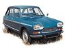 Citroen Ami Super 1974 Metallic Delta Blue (Diecast Car)