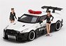LB Works Nissan GT-R R35 LB Works Police w/2 Figures (RHD) (Diecast Car)