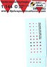 Ejection Seat Caution Stencil (Red, White, Black Type) (Set of 2 Sheets) (Decal)