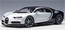 Bugatti Chiron 2017 (Metallic White / Dark Blue) (Diecast Car)