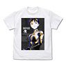 Evangelion Shinji Ikari Graphic T-Shirts White M (Anime Toy)