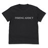 Slow Loop Fishing Addict T-Shirt Black M (Anime Toy)