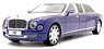 Bentley Mulsanne Grand Limousine by Mulliner (Silver/Blue) (Diecast Car)