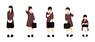 1/80 Super Mini Figure 7 Sailor School Uniform from that Day Set 2 (Model Train)