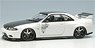 Garage Active ACTIVE R33 GT-R Wide body Concept (Pearl White / Carbon Bonnet) (Diecast Car)