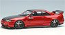 Garage Active ACTIVE R33 GT-R Wide body Concept ( Candy Red / Carbon Bonnet) (Diecast Car)