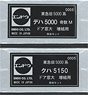 1/80(HO) Tokyu Old Series 5000 Additional Body Kit Two Car Set (Door Large Window/Large Lightning Arrester) (2-Car Set) (Unassembled Kit) (Model Train)