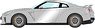 Nissan GT-R 2020 Ultimate Silver Metallic (Red Interior) (Diecast Car)