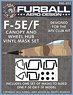 F-5E/F キャノピー&ホイールハブ マスキングシート (プラモデル)