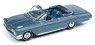 1962 Chevy Impala SS Convertible Silver Blue (Diecast Car)