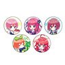 Can Badge Set [The Quintessential Quintuplets] 03 Birthday Ver. (Mini Chara) (Set of 5) (Anime Toy)