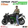 Topgun Pilot w/Motobike (Plastic model)