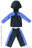 Mountain Parker & Short Pants Set (Black x Blue) (Fashion Doll)