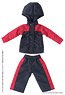 Mountain Parker & Short Pants Set (Black x Red) (Fashion Doll)