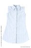50 Sleeveless Shirt Dress (Light Blue Stripe) (Fashion Doll)