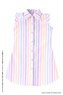 50 Sleeveless Shirt Dress (Pastel Stripe) (Fashion Doll)