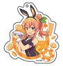 [The Demon Girl Next Door] Acrylic Key Ring [Bunny Ver.] (4) Mikan Hinatsuki (Anime Toy)