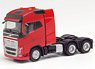 (HO) Volvo FH Gl.XL 6x4 Tractor with heavy duty towerRed (Model Train)