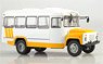 KAVZ-3270 バス ホワイト/イエロー (ミニカー)