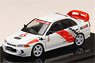 Mitsubishi Lancer GSR Evolution IV with Rally Decal Scortia White (Diecast Car)