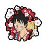 One Piece Kirie Art Rubber Strap Monkey D. Luffy (Anime Toy)