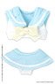 Sailor Bikini Set (White x Light Blue) (Fashion Doll)