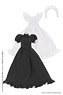 Classical Long Maid Outfit (Short Sleeve) Set (Black) (Fashion Doll)