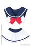 PNS Sailor Bikini Set (White x Navy) (Fashion Doll)