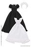 PNS Classical Long Maid Outfit (Short Sleeve) Set (Black) (Fashion Doll)
