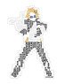 My Hero Academia Sticker/Denki kaminari (Silhouette) (Anime Toy)