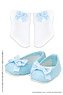 Kinoko Planet [Ribbon Socks & Shoes] Set (Light Blue) (Fashion Doll)