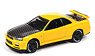 2000 Nissan Skyline GT-R (BNR34) (Lightning Yellow) (Diecast Car)