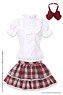 45 Girly Frill Skirt Set (Red x White Check) (Fashion Doll)