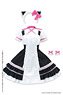 AZO2 Chat Noir Dress Set (Black x Berry Pink) (Fashion Doll)