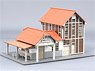 1/150 Scale Paper Model Kit Station Series 08 : Shimashima Station (Unassembled Kit) (Model Train)