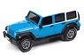2018 Jeep Wrangler JK Unlimited Sports (Chief Blue / White Top) (Diecast Car)