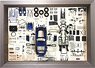 Ferrari 250 GTO Parts Display Board Blue (Diecast Car)