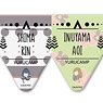 Yurucamp Garland Style Can Badge (Set of 8) (Anime Toy)