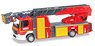 (HO) メルセデスベンツ アテゴ 回転式梯子消防車 ミュールズ消防隊 (鉄道模型)
