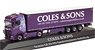 (HO) スカニア CS 20 HD カーテンキャンバス セミトレーラー `Coles&Sons` (鉄道模型)