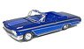 Custom Lowriders 1962 Chevrolet Impala SS Convertible (Blue) (Diecast Car)