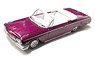 Custom Lowriders 1962 Chevrolet Impala SS Convertible (Purple) (Diecast Car)