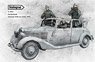 WWII ドイツPKスタッフカー乗員セット 路上撮影 (4体セット) (プラモデル)
