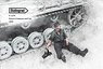 休息する独機甲師団1941 (4)仔猫と戯れる戦車兵 (プラモデル)