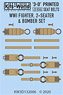 3D WWI Seat Belt Decals WWI Fighter Set - 2-seater and Bomber Set. (Decal)