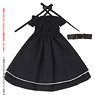 PNM Bust Shirring Dress Set (Black) (Fashion Doll)