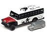 Monopoly Chevy School Bus (White / Black) w/Token (for Monopoly) (Diecast Car)